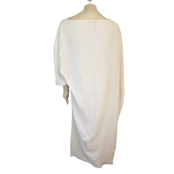 Zara White Asymmetrical Blouse with Flowing Design - Picture 11 of 13